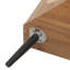Unité de rangement de coin pour chambre à coucher, porte, limite de charge de 88 livres, base triangulaire stable en métal intégrée à la machine, stratifié réglable, benne basculante, tablette noire à poignée souple avec charge, panneau de porte, angle,