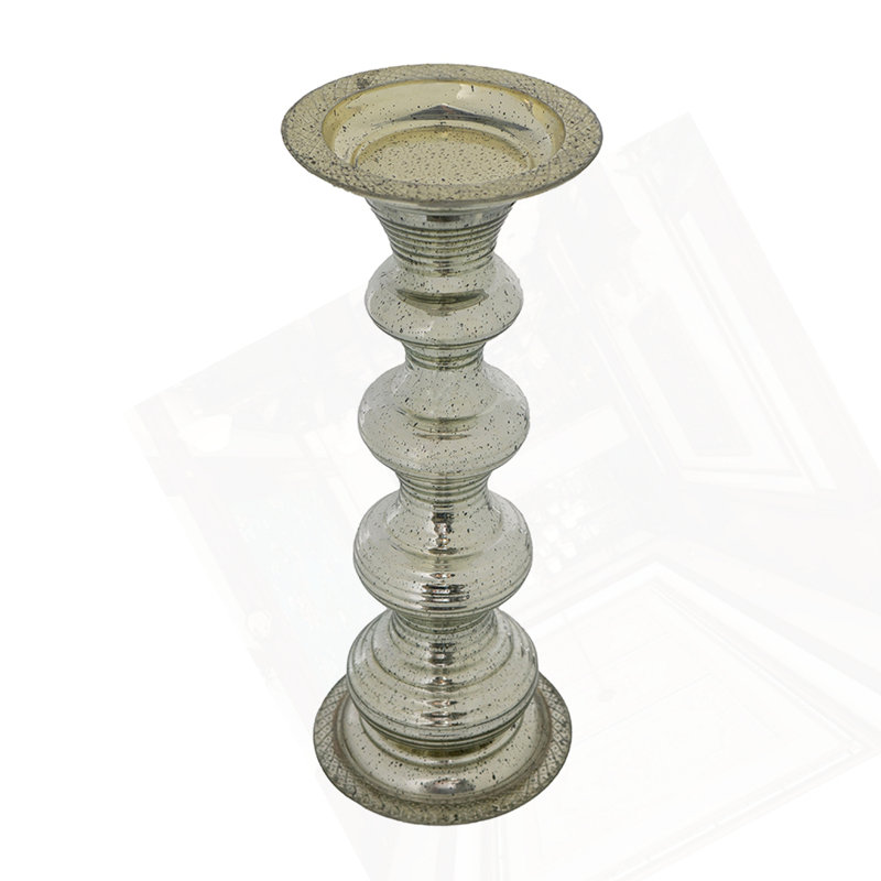 D6.1X14.8" Pillar Candle Holder, 14.8" H x 6.1" W x 6.1" D