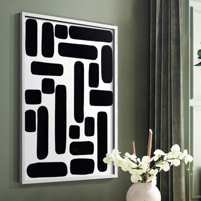 Shuffle IV Framed Print - Solid Wood