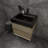 Golitz 23.5 " W Wall Mounted Wall Mounted 1 Single Vanity Bathroom Vanity With Stainless Steel Top-317612191