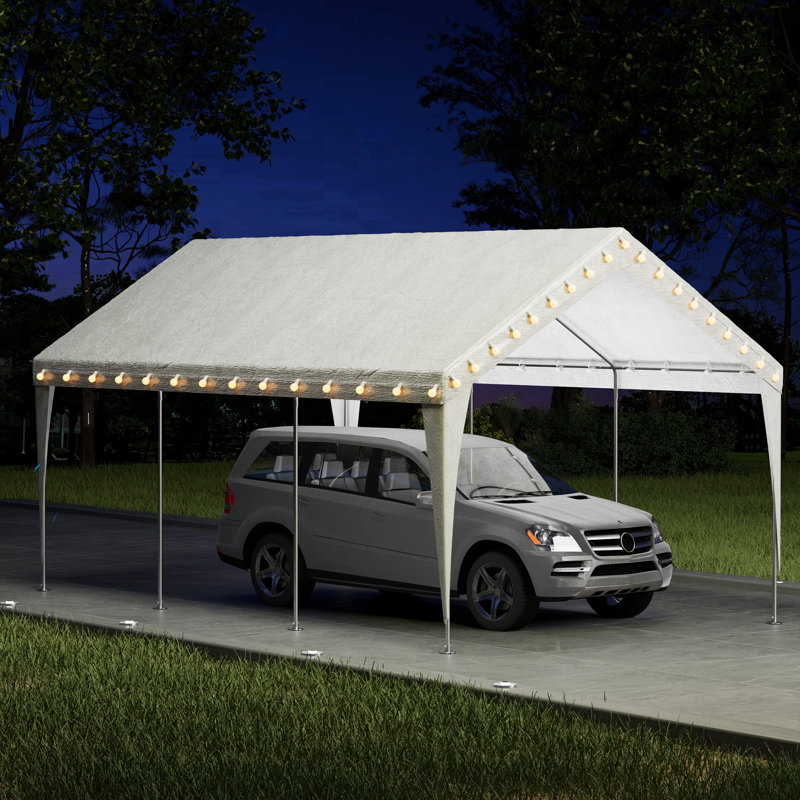 Carports 10X20 Heavy Duty (Sidewalls Only), White