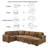 Upholstered U-Shaped Sectional Right Hand Facing