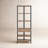 Industrial Bookcase with Mango Wood Shelves