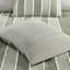 Housse de couette 3 pièces en coton rayé double / grand pour lit douillet contrastant