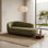 Chaise longue Ormsby Boucle avec base en noyer foncé