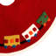 Handmade Toy Train Tabletop Tree Skirt 26"