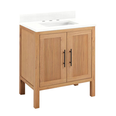 30" Ayanna Single Bathroom Vanity Set with Rectangular Undermount Sink