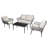 Jennetta 4 - Person Patio Conversation Set with Cushions