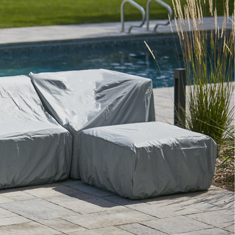 Housse pour repose-pieds de patio Orahh, H 31,92 po x l 34,85 po x P 34,85 po