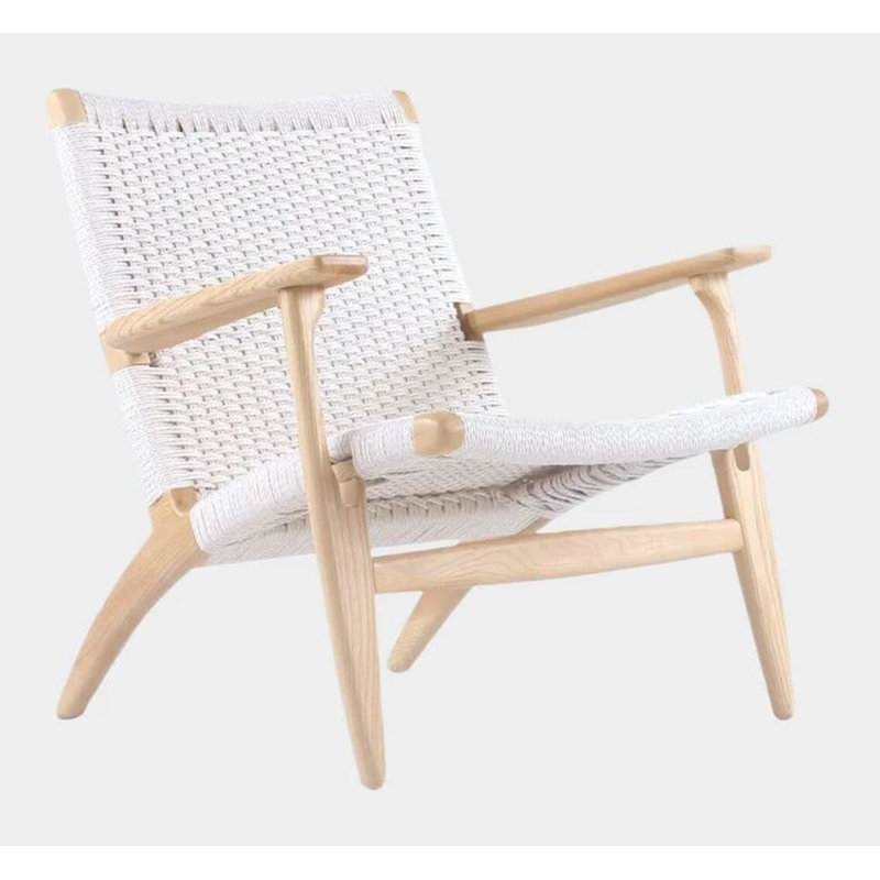 Fauteuil de 27,5 po Marillany, Naturel, Filet beige