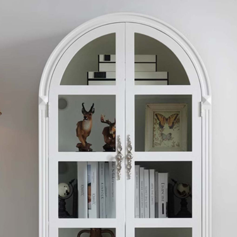 American Retro Style Painted Display Cabinet