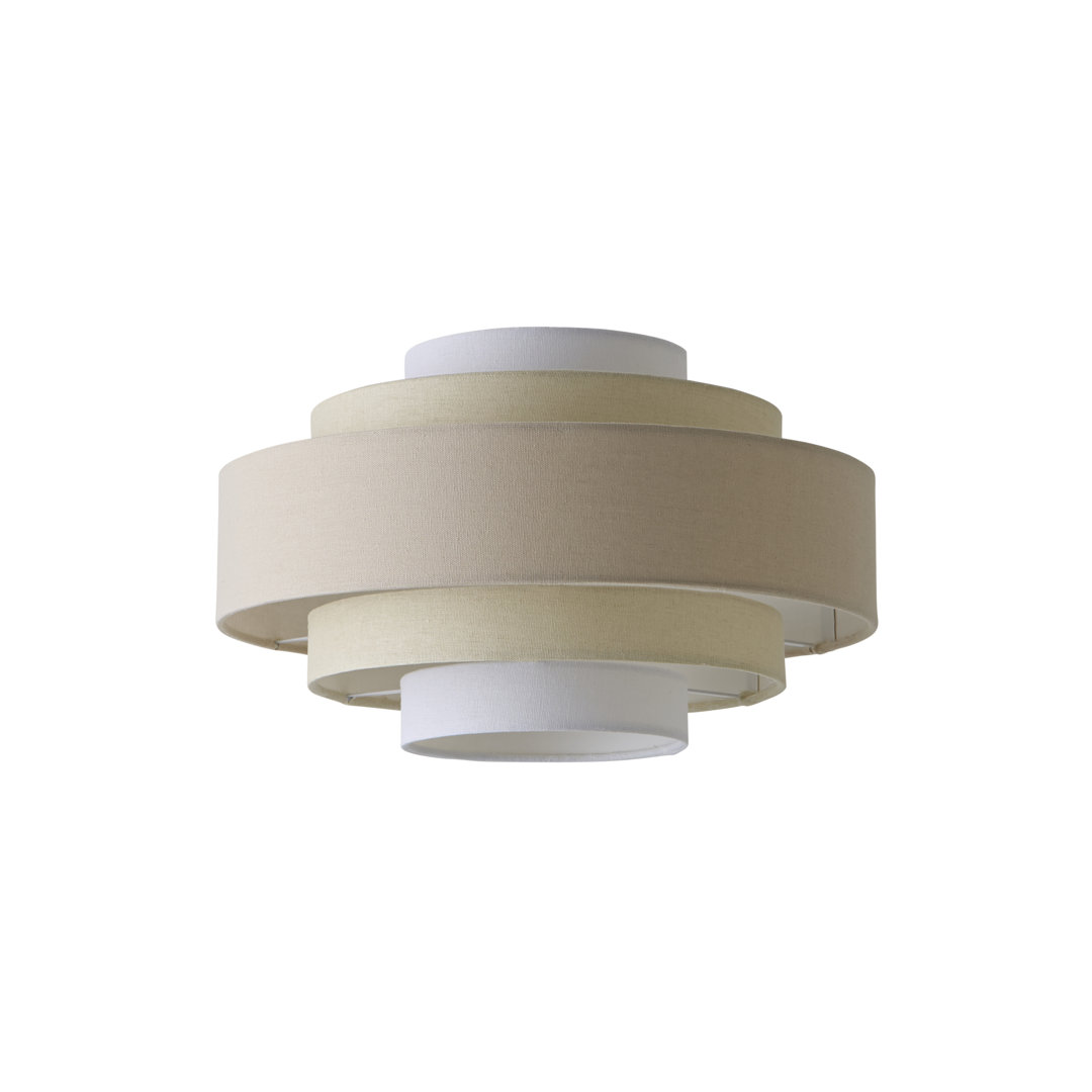 19cm H Linen Drum Pendant Shade ( Clip On )