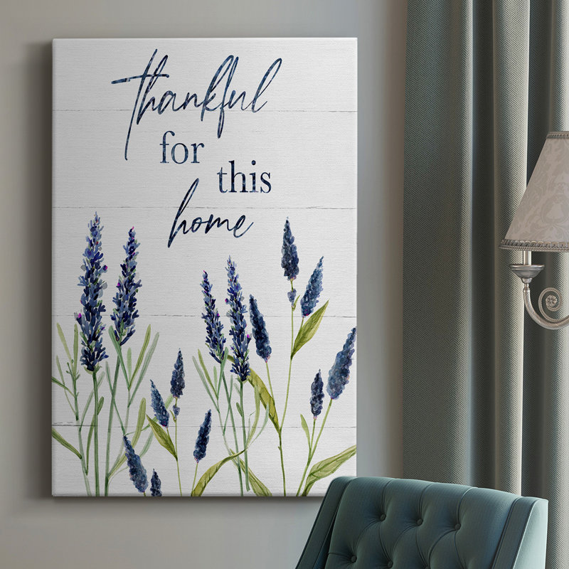 «Thankful for This Home», reproduction sur toile tendue, H 12 po x l 8 po x P 1,5 po