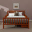 Lit plateforme double en bois avec garde-corps double et double compartiment de rangement-447378711-447378714