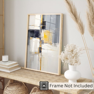 «Abstract Brushstroke Elegance II», reproduction d'art moderne sans cadre