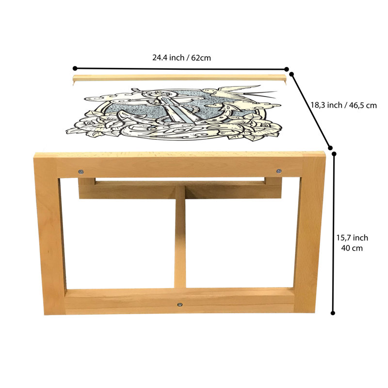 Jaelanie Sled Coffee Table, 62cm H x 46cm W x 40cm D