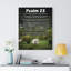 The Lord Is My Shepherd Psalm 23 - Wrapped Canvas Print-870101819