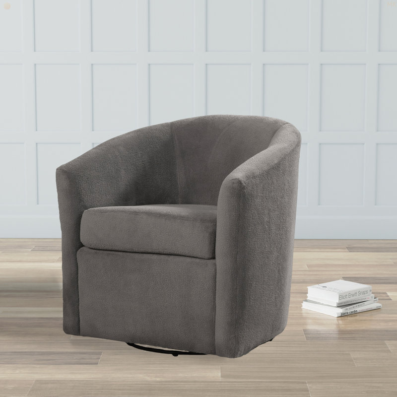 Fauteuil d'appoint pivotant Oaklynn, Gris clair