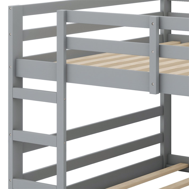 Kadejah Kids Full Over Full Bunk Bed, Gray