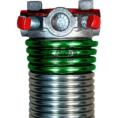 243x2x28 Galvanized Torsion Spring - Red