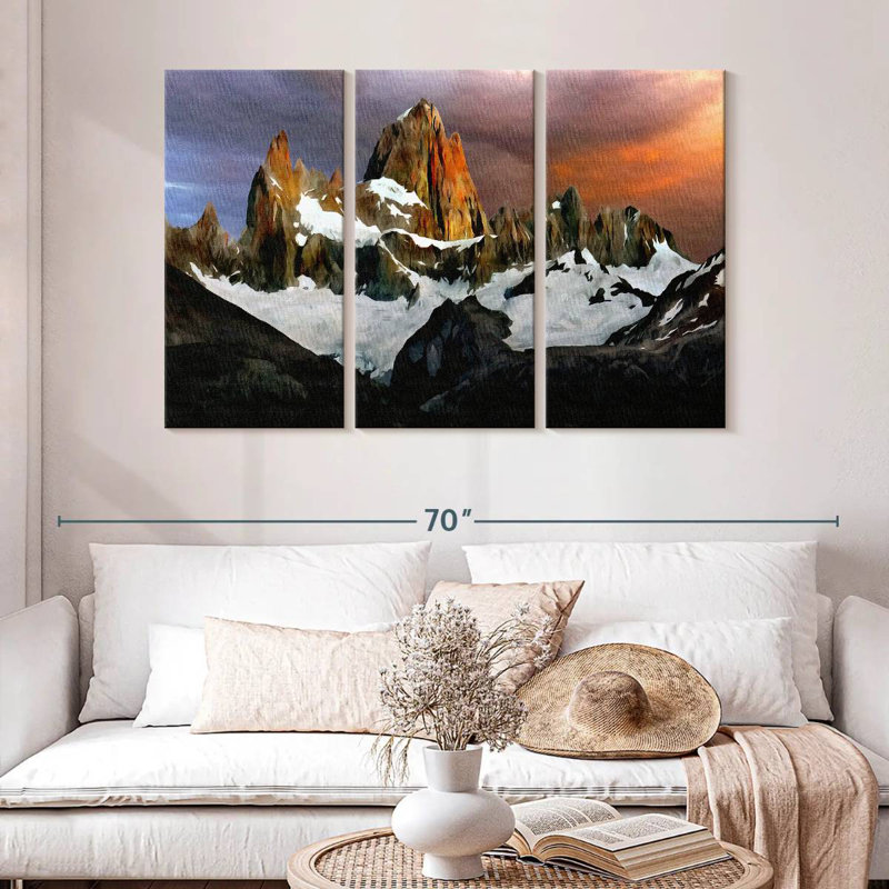 Alvord Fitz Roy Mountain Landscape, 32" H x 50" W