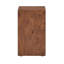 Table basse d'appoint en placage de noyer et en panneau de fibres à densité moyenne de qualité supérieure, 11,8 po x 11,8 po x 19,7 po, aucun article supplémentaire inclus-131446926