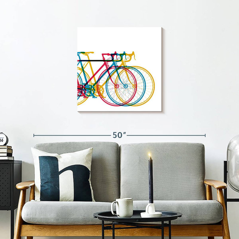 Vélo abstrait Mehar, H 24 po x l 24 po