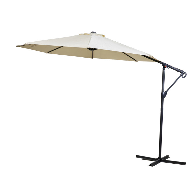 Antonion 293cm X 200cm Rectangular Cantilever Parasol, Cream