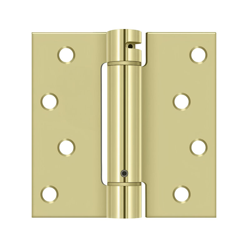 64'' x 64'' Steel Surface Mount Hinge, Polished Brass