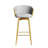 Of 4 Modern Velvet Swivel Dining Chairs, Comfortable Seating For Families, Grey+gold, Easy To Clean And Install Smoothly Grey + Gold Chairs - 360° Swivel, Legs, Assembly-196324376-196324378