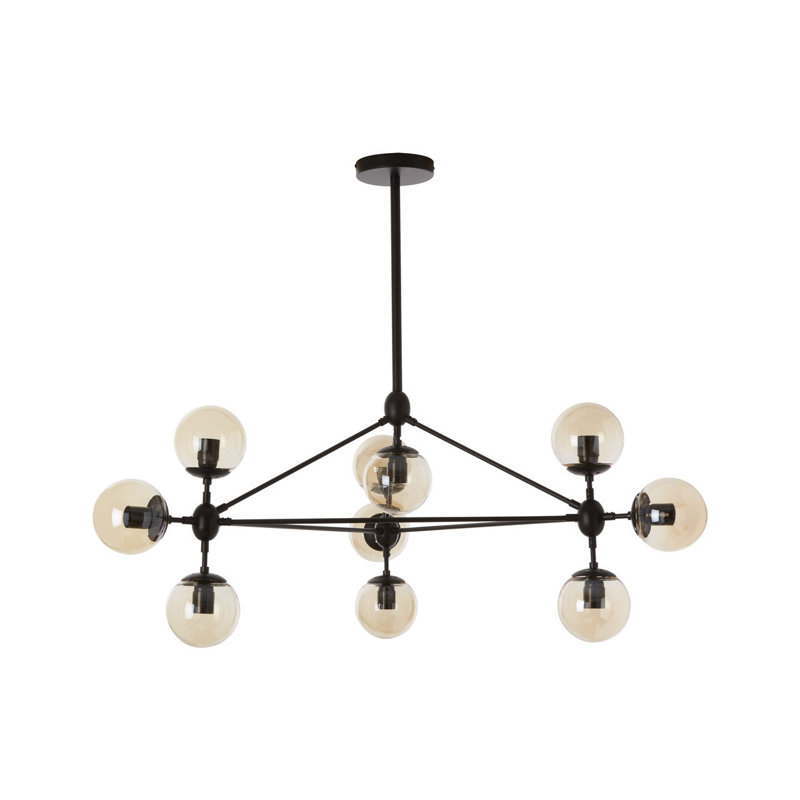 Kane 10 - Light Black Geometric Pendant