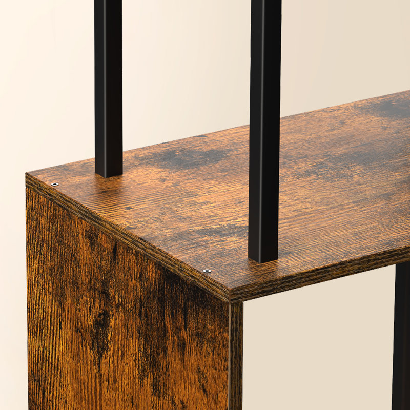 Lampe de table avec plateau en bois 64,17 po et télécommande, Brun