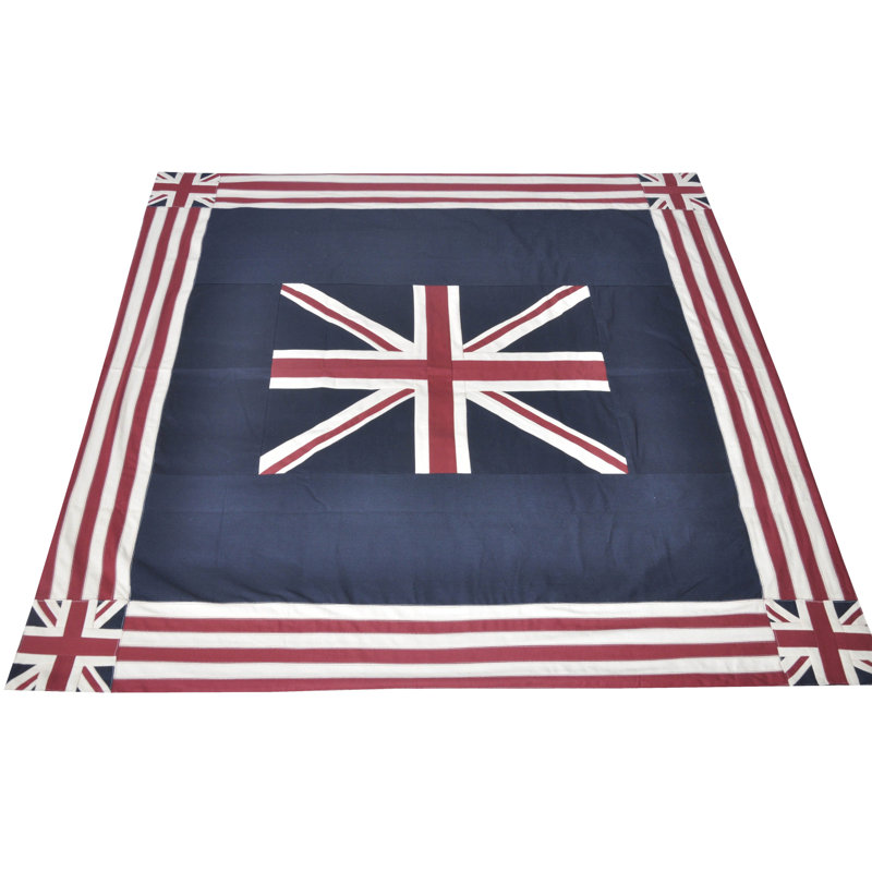 Almath Tablecloth, Blue/Red/White