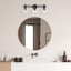 Applique murale pour salle de bain 3 lumières noire mate 24 po Moshe
