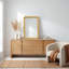 Miroir d'appoint mural rectangulaire en rotin l 26 po x H 39 po Nirvelli-2070292475-2070181391