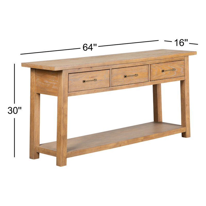 Dunkirk 64'' Solid Wood Console Table