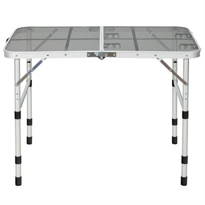35'' Rectangular Adjustable Folding Table