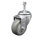 3 Inch Gray Polyurethane Wheel Swivel 3/8 Inch Threaded Stem Caster SCC