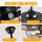 48 Inch Ceiling Fans With Lights And Remote Control, Black, Cage Design, 6-Speed DC Motor, Light Kit Included
