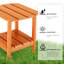 Table d'appoint extérieure en PEHD, table d'appoint Adirondack à 2 niveaux, résistance aux intempéries-1550056213