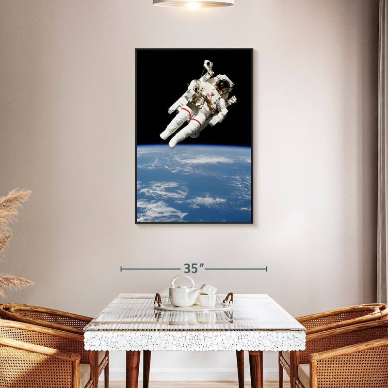 NASA Space Mission I, Cadre flottant noir, 29 po x 43 po