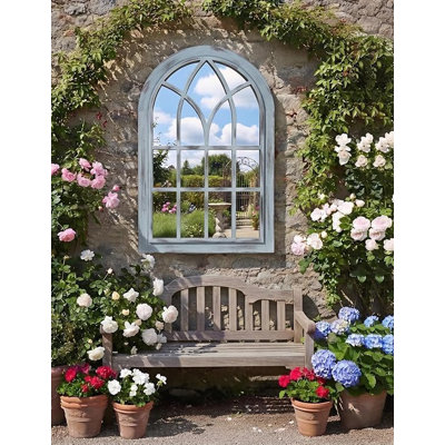 Glass Arch Wall Mirror