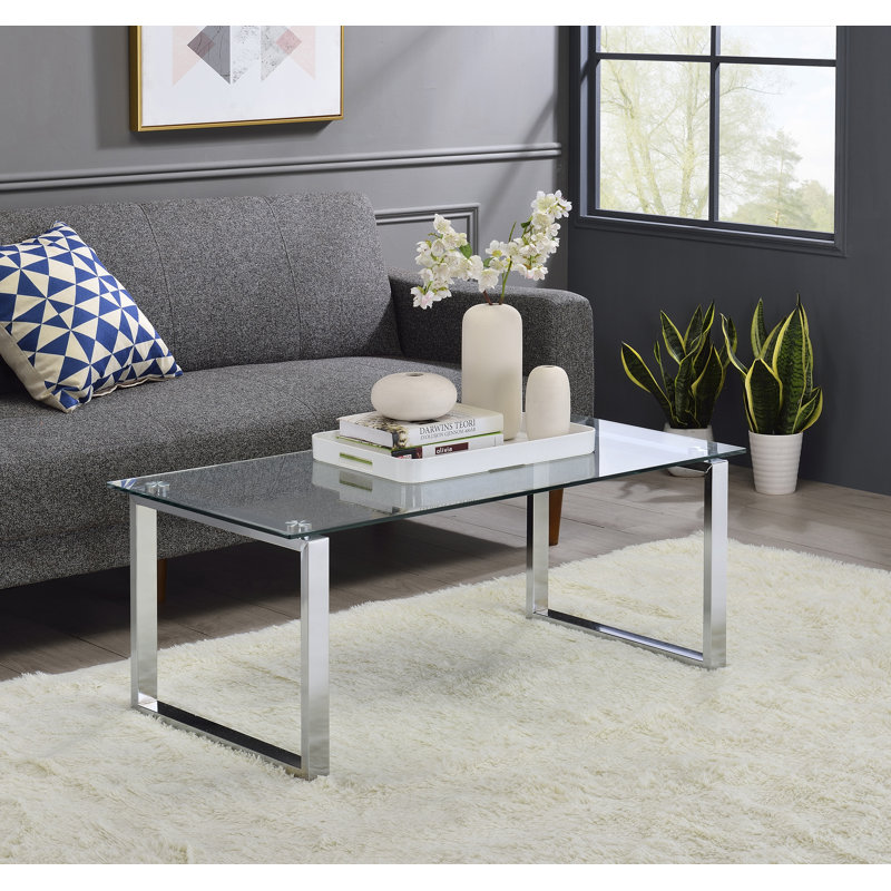 Crotzer Glass Top Coffee Table