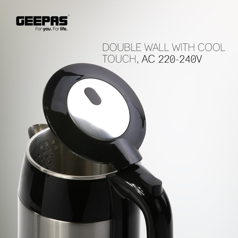 Geepas 1.7L Stainless Steel Electric Tea Kettle