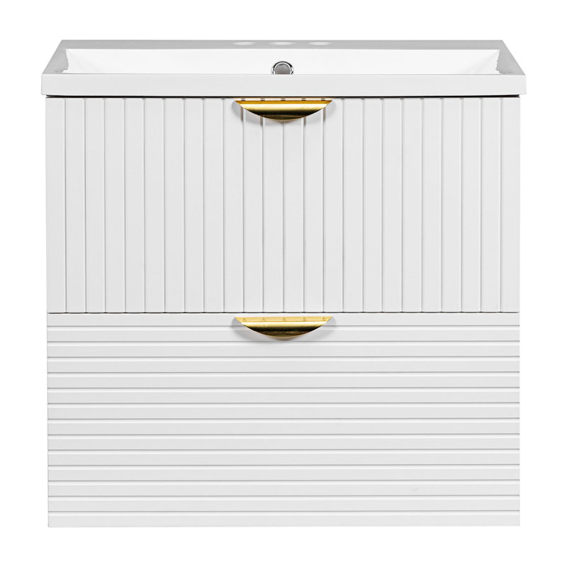 Armoire de salle de bain murale 24 po x 18 po x 23 po x 24 po avec 2 tiroirs