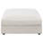 Beige Square Upholstered Ottoman