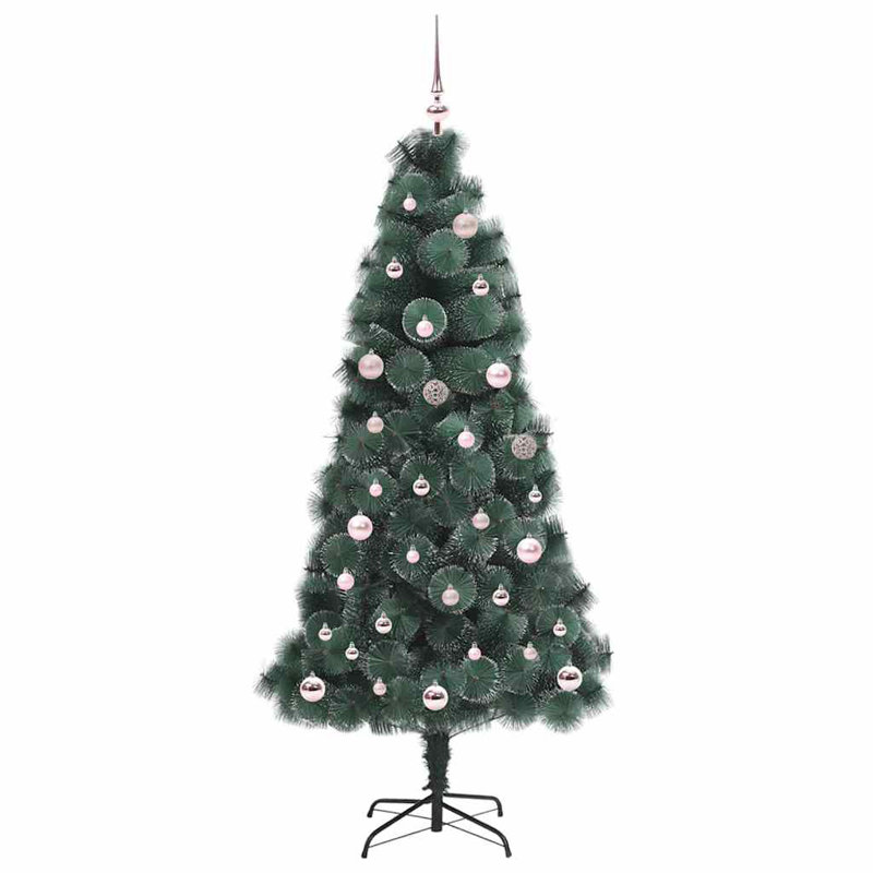 150cm H Lighted Artificial Christmas Tree, Light Pink