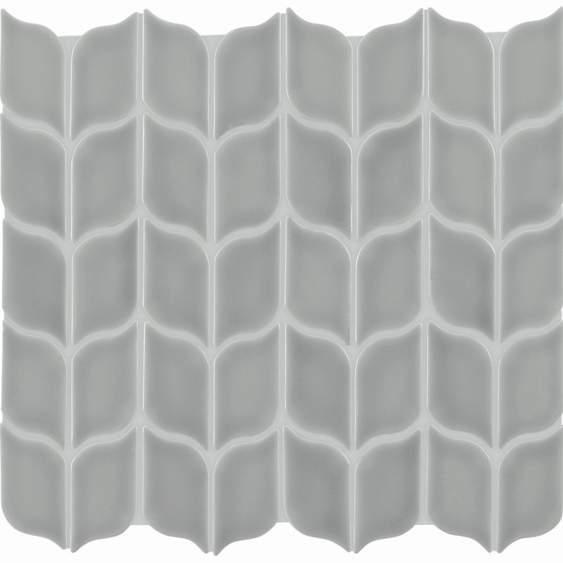 Love Note Leaf Mosaic, Gray