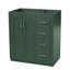 Ensemble de meuble-lavabo autoportant avec cadre en bois massif 30 po, 3 tiroirs et portes à fermeture douce-2072299423