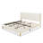 Upholstered Platform Bed Frame with Channel-Tufted Headboard, Strong Wood Slats, No Box Spring Needed, Noiseless Wood Foot, Easy Assemble-608242907-630426523